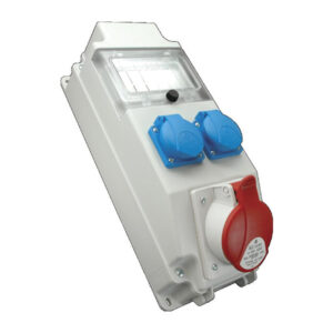 ROS5/x-10 /S Табло с 2хШуко 16А и 1хКонтакт 3P+N+PE 32A, окабелено за ДТЗ