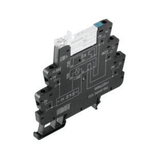 TRS 24VDC 1CO Реле 1CO/AgNi бобина 24VDC,товар 250V AC, 6A, 6,4mm, LED индик, защ. диод, защ. от обърн. поляритет, винт. връзки