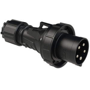 Индустриален щепсел с винтови клеми Power Twist, Event Technology, 63А, 3P+PE+N, 400V, IP66/67, черен