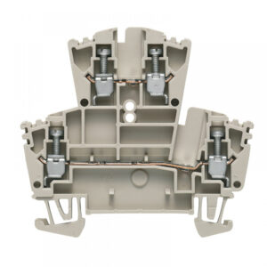 WDK 2.5 Двуредова клема винтова 2.5 mm², бежова