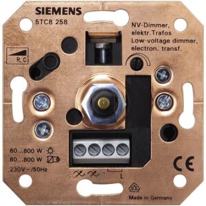 Димер - механизъм 230V/50-60Hz, въртящ, с бутон ВКЛ/ИЗКЛ, 60–800W/VA, серия Delta Line