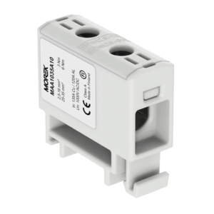 OTL35 сив Тунелна клема 1P, 2 отвора, 1xAl/Cu 2,5-35мм2 1000V, 120/135A