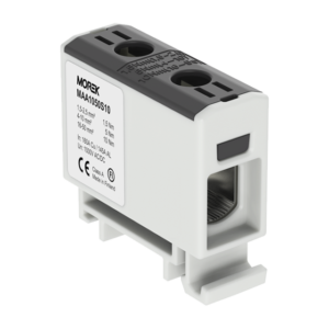OTL50 черен Тунелна клема 1P, 2 отвора, 1xAl/Cu 1,5-50мм2 1000V, 145/160A