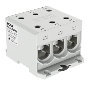 OTL300-3 сив Тунелна клема 1P, 6 отвора, 3xAl/Cu 95-300мм2 1000V, 220/245A